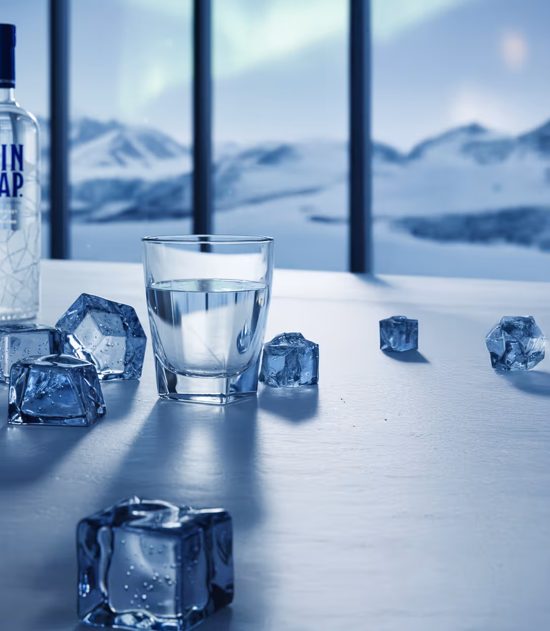 FINLAP over ice with an Arctic view.